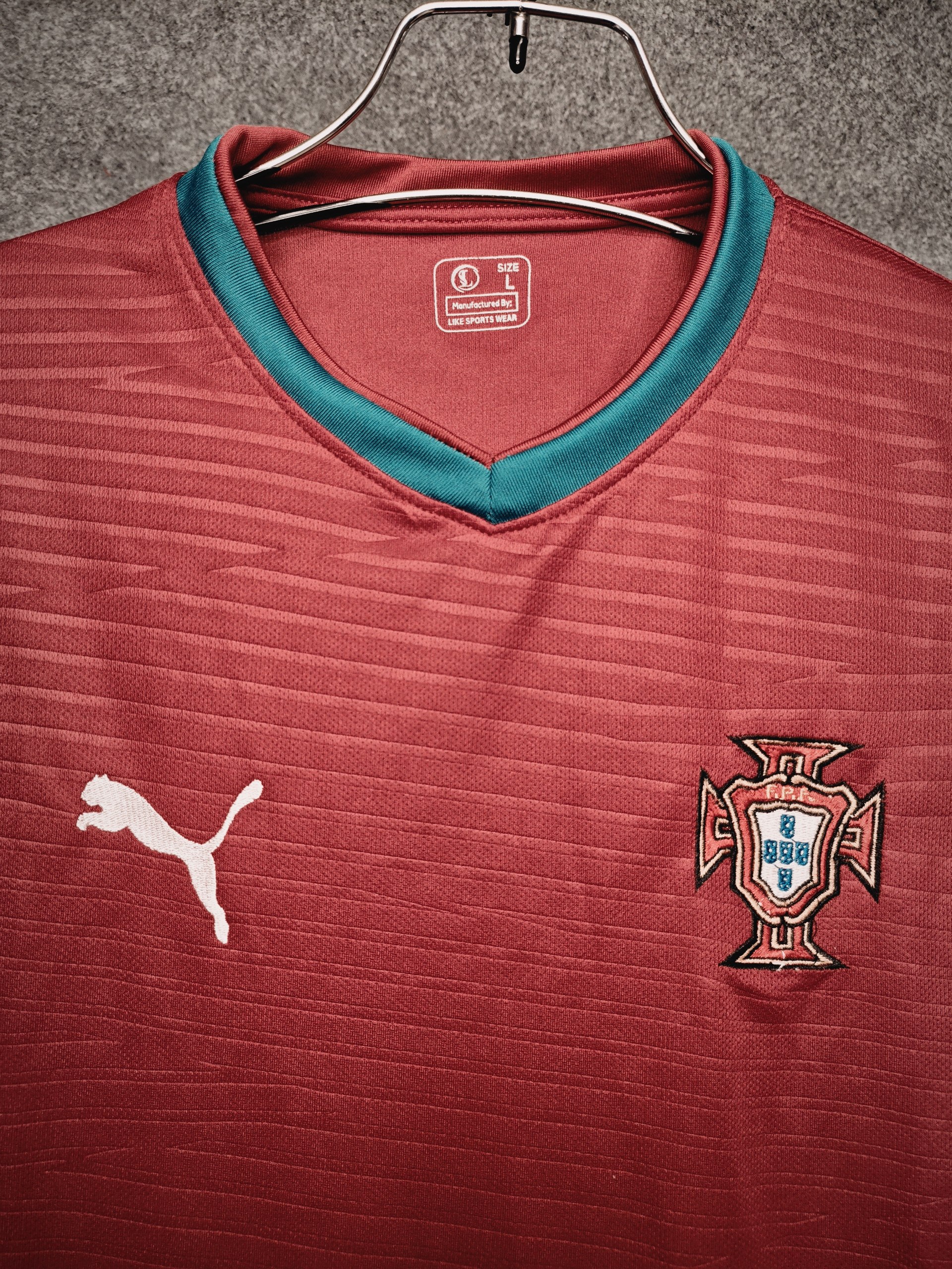 Portugal Home Jersey 2026 Full Sleeve BD Premium Edition from FanLet BD